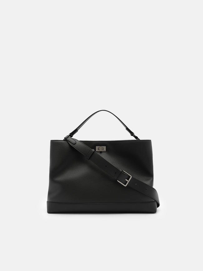 PEDRO Hobo Crossbody Bag- Black