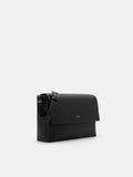 PEDRO Leather Crossbody Bag- Black