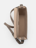 PEDRO Leather Crossbody Bag- Dark Taupe
