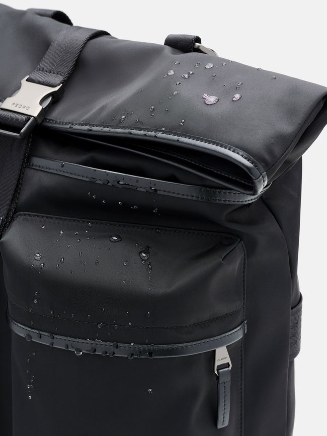 PEDRO Woven Backpack - Black