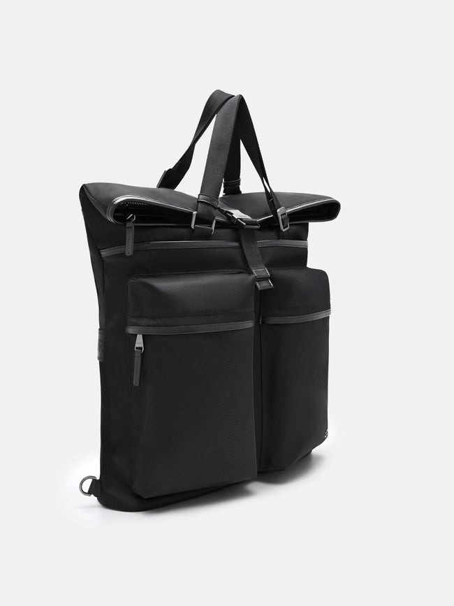 PEDRO Woven Backpack - Black