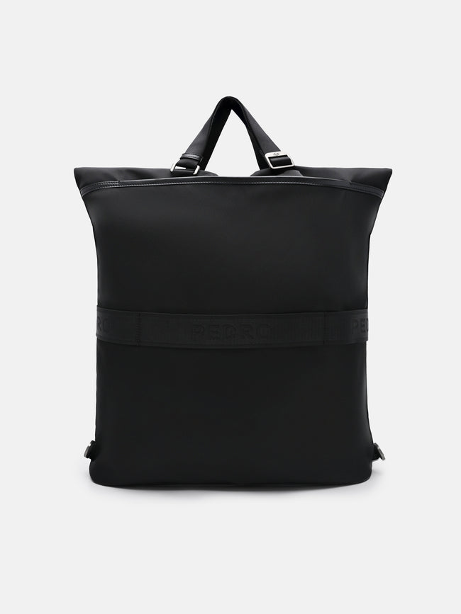 PEDRO Woven Backpack - Black