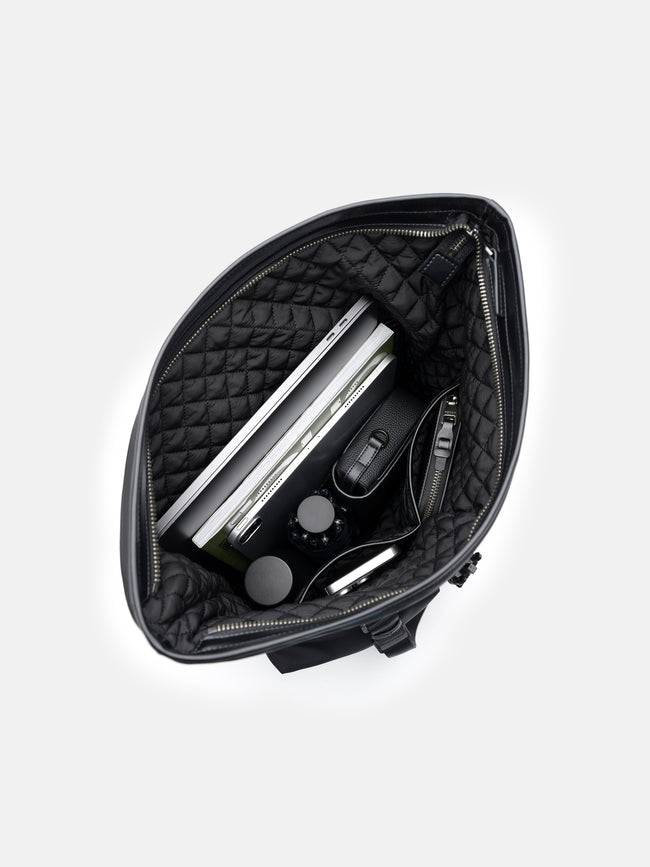 PEDRO Woven Backpack - Black