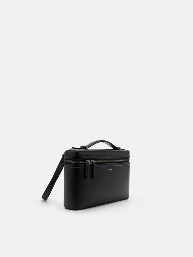 PEDRO Leather Clutch Bag- Black