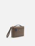 PEDRO Leather Clutch Bag- Dark Taupe