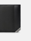 PEDRO Leather Bi-Fold Flip Wallet - Black