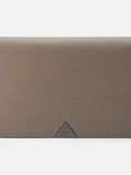 PEDRO Saffiano Leather Long Wallet- Dark Taupe