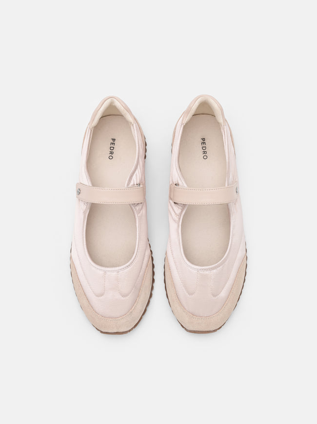 PEDRO Romy Satin Sneakers - Beige
