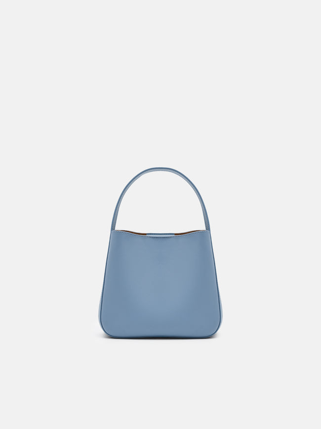 PEDRO Dana Leather Bucket Bag - Slate Blue