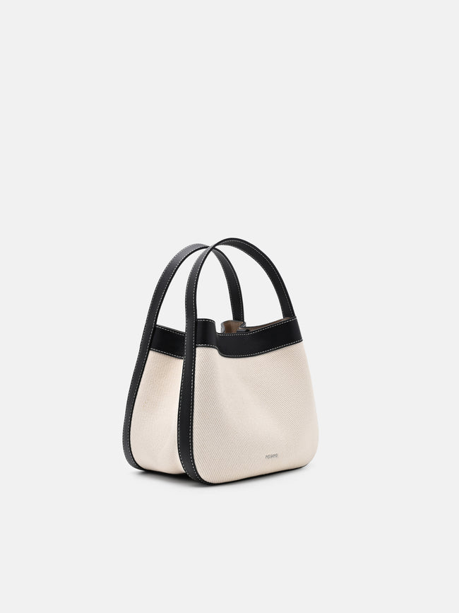 PEDRO Dana Canvas Bucket Bag - Black Canvas