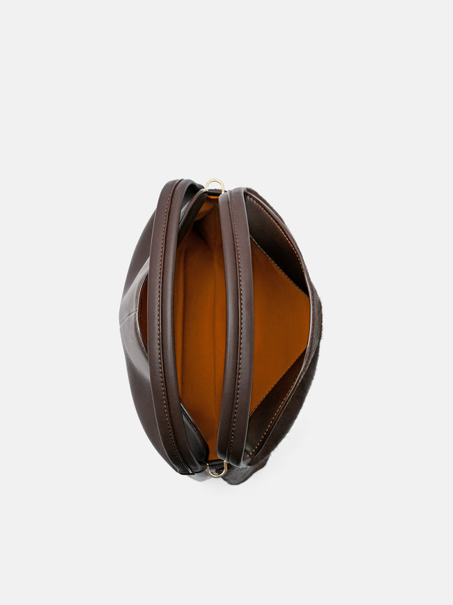 PEDRO Leather Hobo Bag - Dark Brown