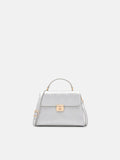 PEDRO Cameo Leather Handbag- Silver