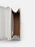 PEDRO Cameo Leather Handbag- Silver
