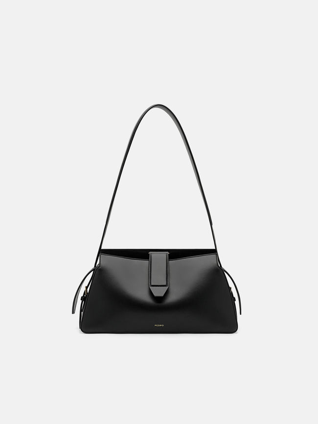 PEDRO Geometric Shoulder Bag -  Black