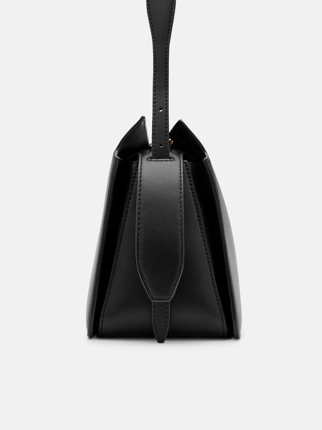 PEDRO Leather Shoulder Bag - Black