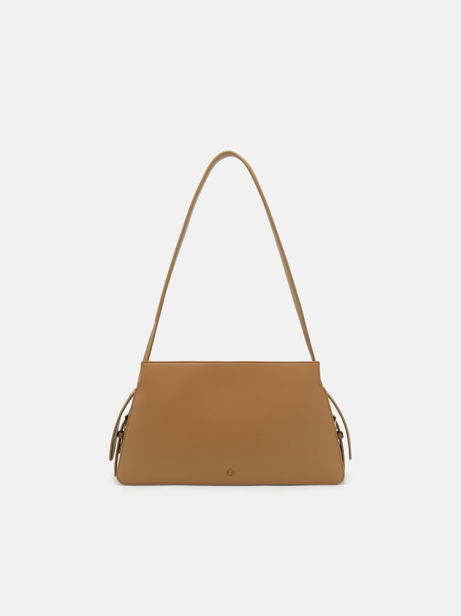 PEDRO Geometric Shoulder Bag -  Camel