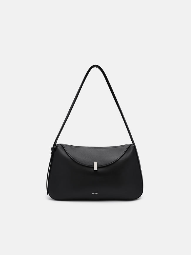 PEDRO Leather Shoulder Bag - Black
