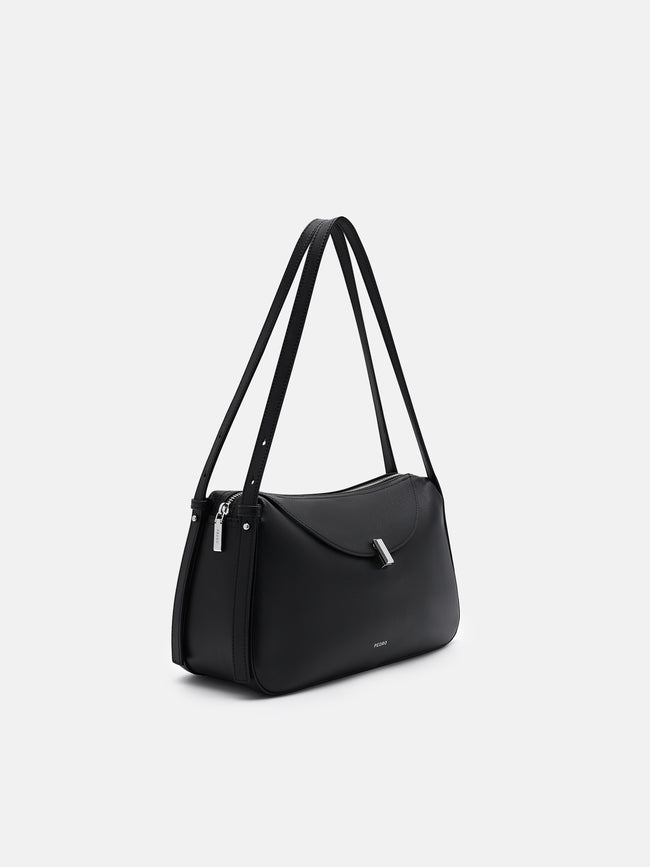 PEDRO Leather Shoulder Bag - Black