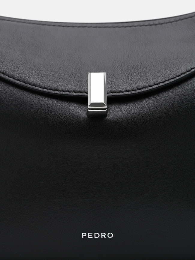 PEDRO Leather Shoulder Bag - Black