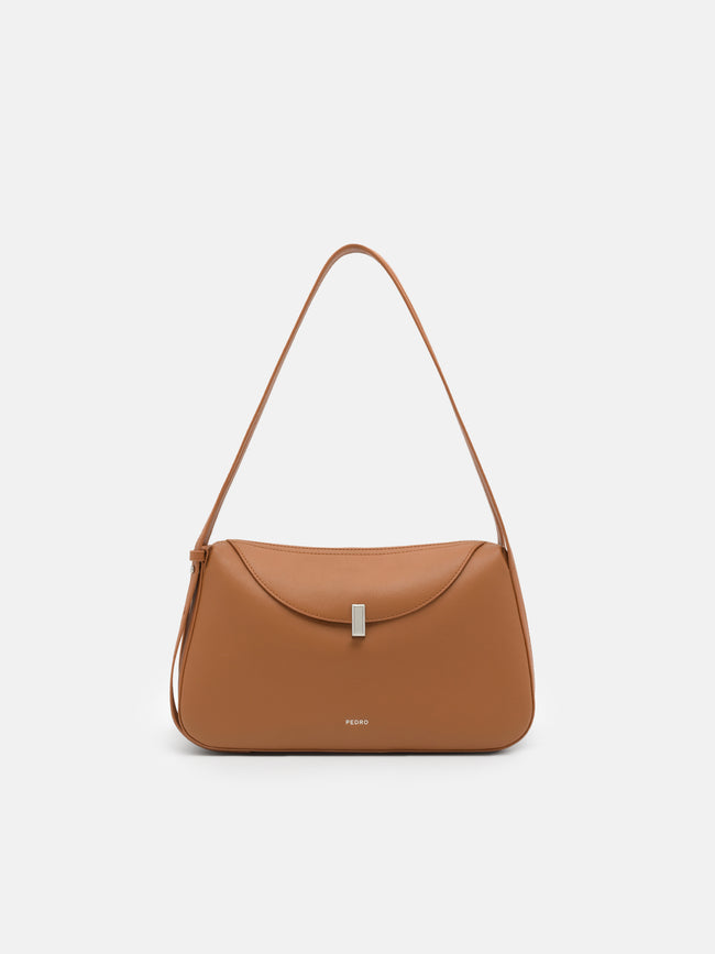 PEDRO Leather Shoulder Bag - Cognac