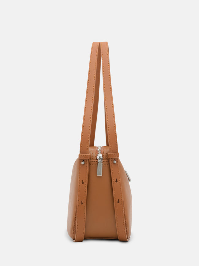 PEDRO Leather Shoulder Bag - Cognac