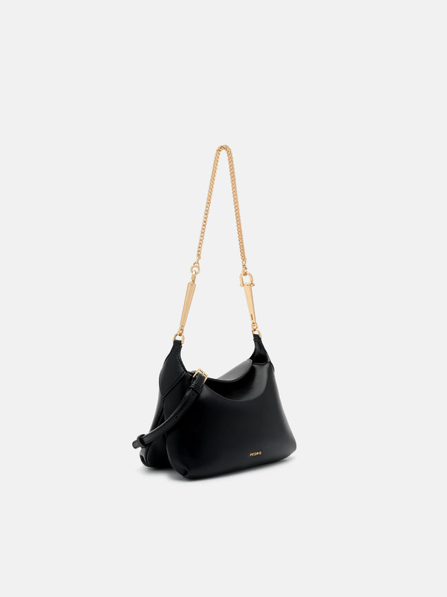 PEDRO Horsebit Shoulder Bag - Black