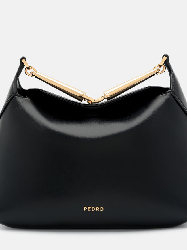 PEDRO Horsebit Shoulder Bag - Black