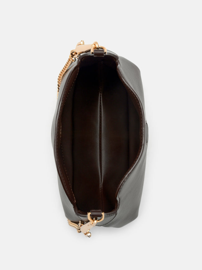 PEDRO Horsebit Shoulder Bag - Dark Brown