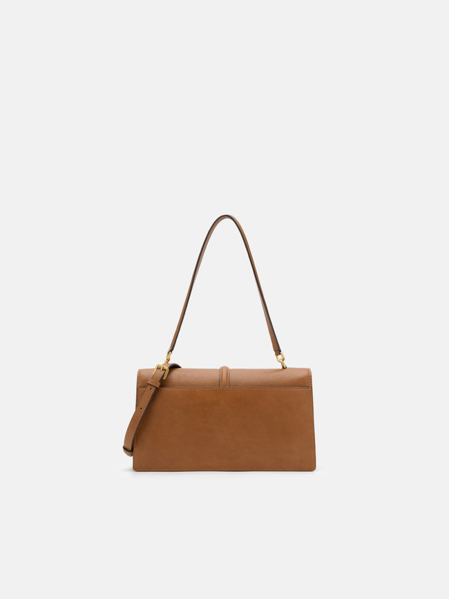 PEDRO Hitch Flap Shoulder Bag- Cognac