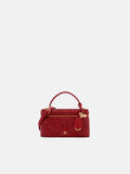 PEDRO Ari Leather Quilted Shoulder Bag- Red