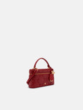 PEDRO Ari Leather Quilted Shoulder Bag- Red