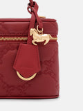 PEDRO Ari Leather Quilted Shoulder Bag- Red