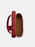 PEDRO Ari Leather Quilted Shoulder Bag- Red