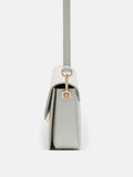 PEDRO Cameo Leather Shoulder Bag- Silver