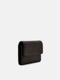 PEDRO Leather Tri-Fold Wallet - Dark Brown