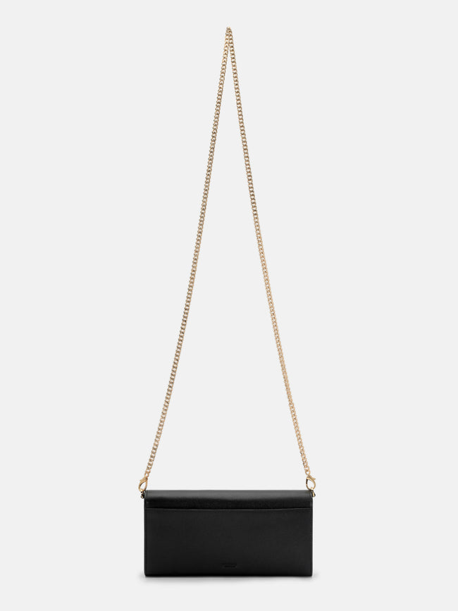 PEDRO Leather Bi-Fold Long Wallet - Black