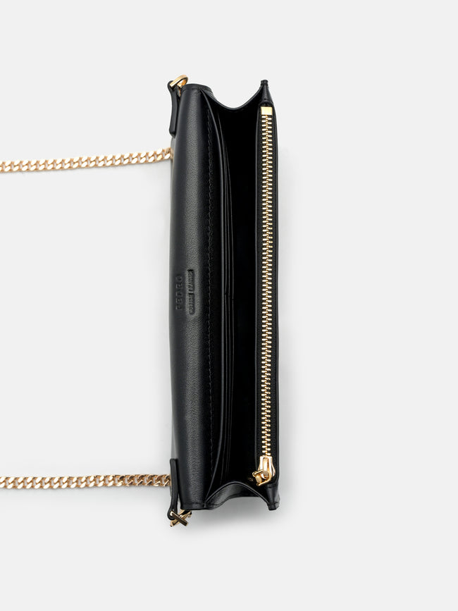 PEDRO Leather Bi-Fold Long Wallet - Black