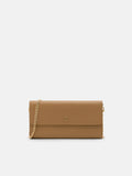 PEDRO Leather Bi-Fold Long Wallet - Camel