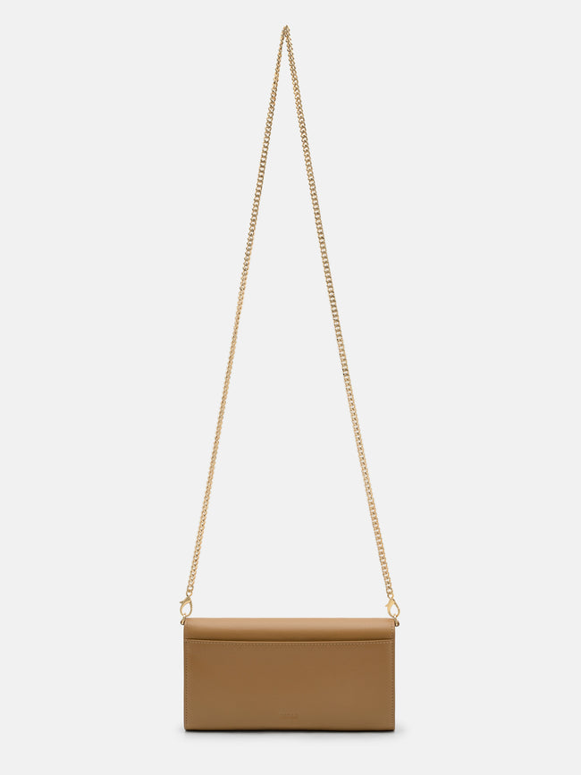 PEDRO Leather Bi-Fold Long Wallet - Camel