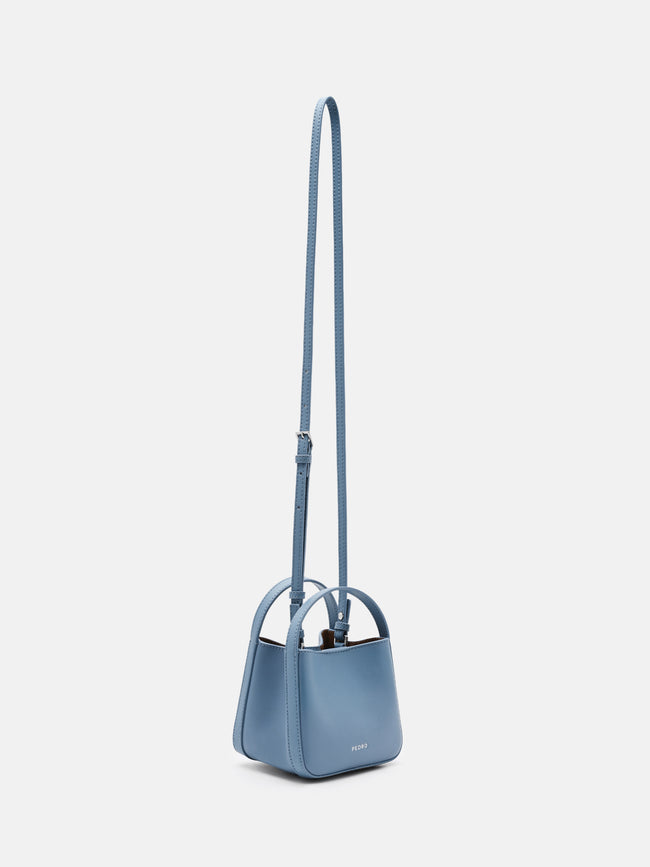 PEDRO Dana Leather Pouch - Slate Blue
