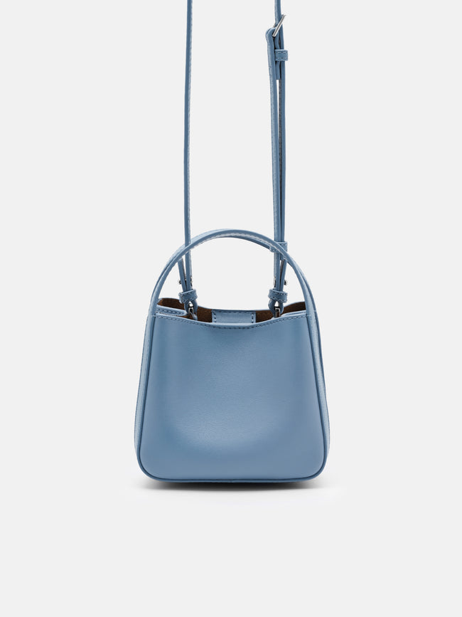 PEDRO Dana Leather Pouch - Slate Blue
