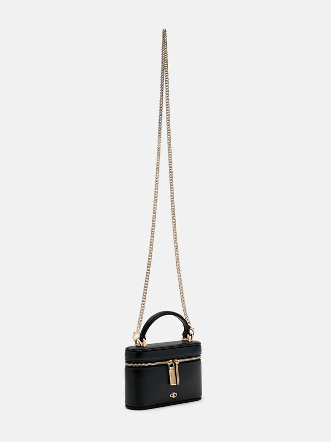 PEDRO Ari Leather Vanity Case - Black