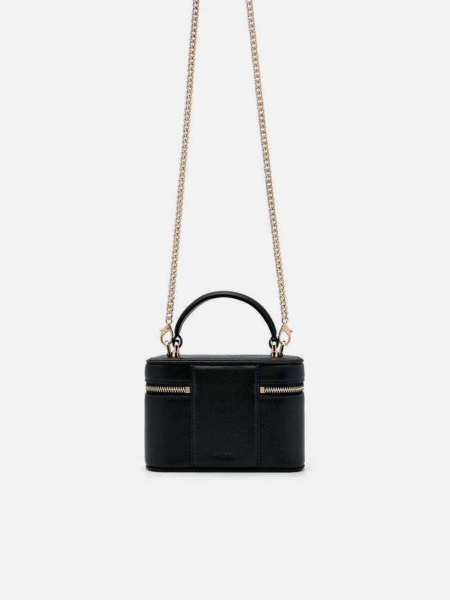 PEDRO Ari Leather Vanity Case - Black