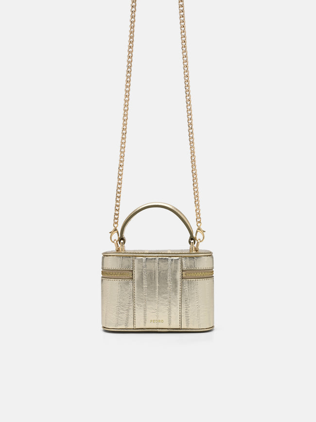 PEDRO Ari Leather Vanity Case - Gold