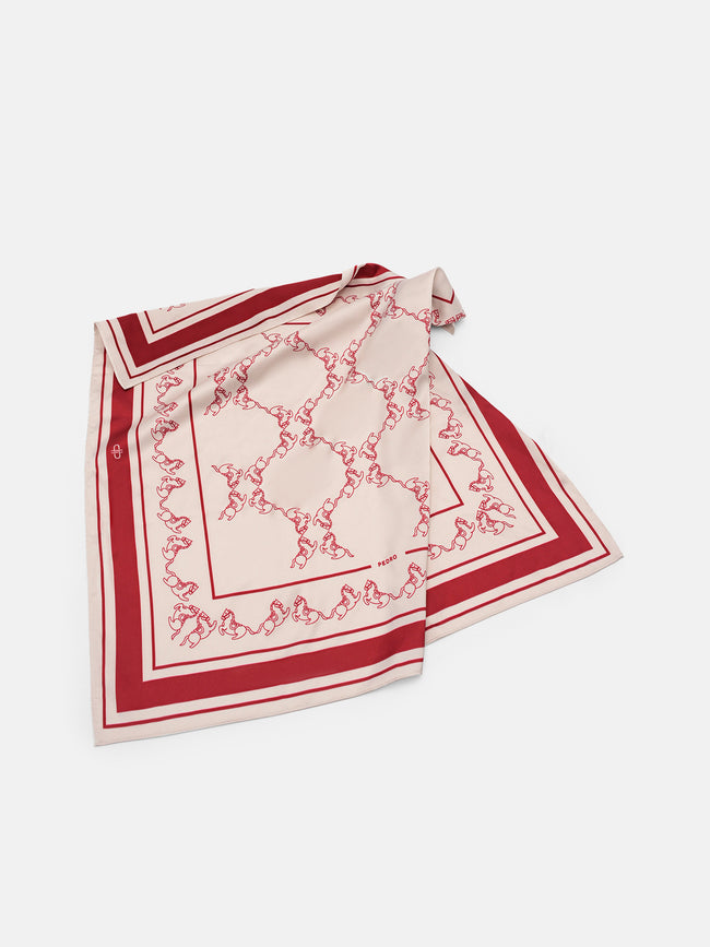 PEDRO Satin Horse Scarf - Multi