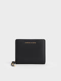 CHARLES & KEITH Women Everleigh Zip-Around Small Wallet -Black