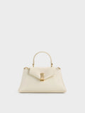 CHARLES & KEITH Women Micro Lilibet Top Handle Bag_Cream