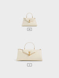 CHARLES & KEITH Women Micro Lilibet Top Handle Bag_Cream