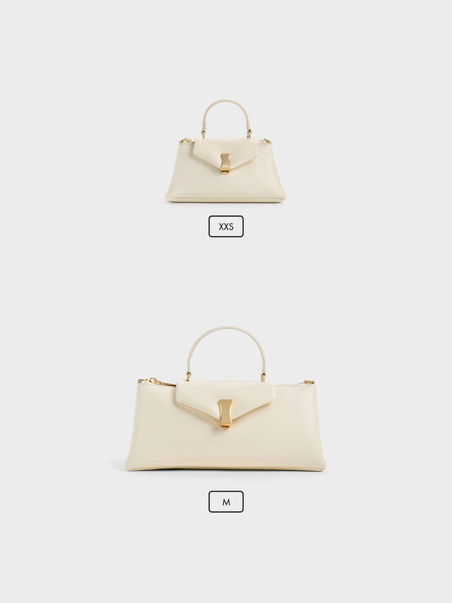 CHARLES & KEITH Women Micro Lilibet Top Handle Bag_Cream