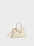 CHARLES & KEITH Women Micro Lilibet Top Handle Bag_Cream